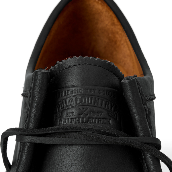 Jett Lug Sole Leather Moc Toe Shoe for Men Ralph Lauren UK