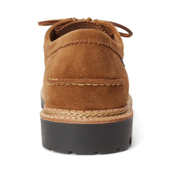 Jett su&egrave;de schoen met profielzool Polo Ralph Lauren in Teak 3