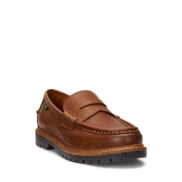Jett Lug-Sole Leather Penny Loafer