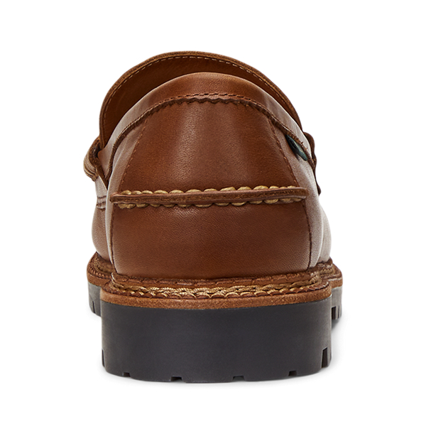 ★ラルフ ローレン★Jett Lug Sole Leather Mock Toe Shoe-24F Jett Lug-Sole Leather Penny Loafer