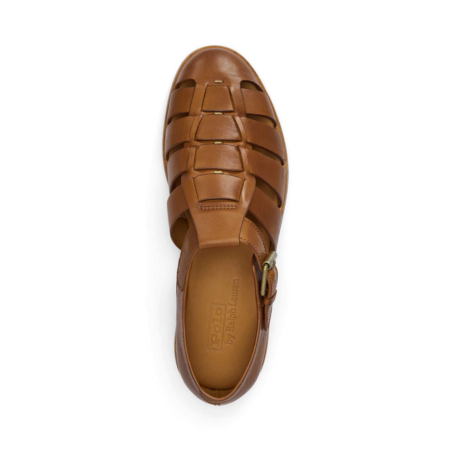 Мужские сандалии Ralph Lauren Finn Leather Fisherman, цвет: Рыжевато-коричневый — фото 3