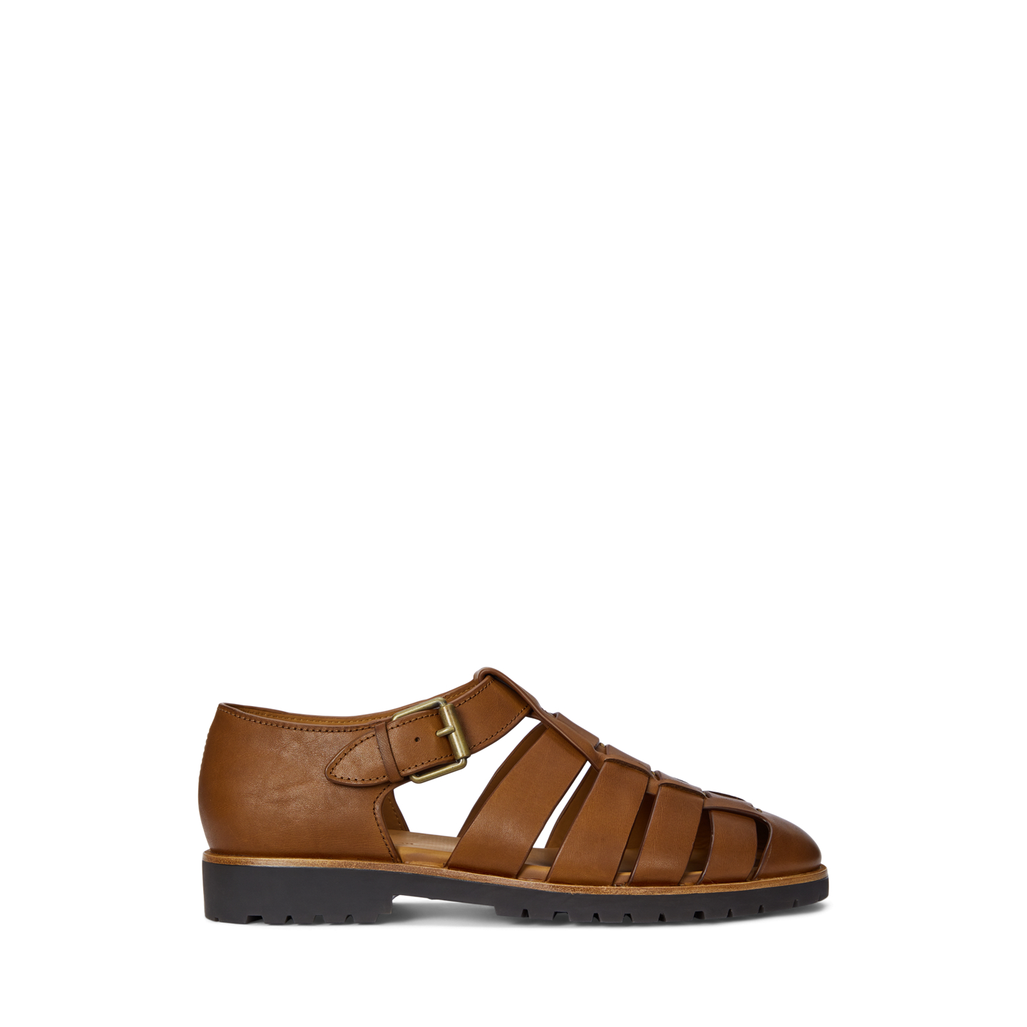 Мужские сандалии Ralph Lauren Finn Leather Fisherman, цвет: Рыжевато-коричневый — фото 4