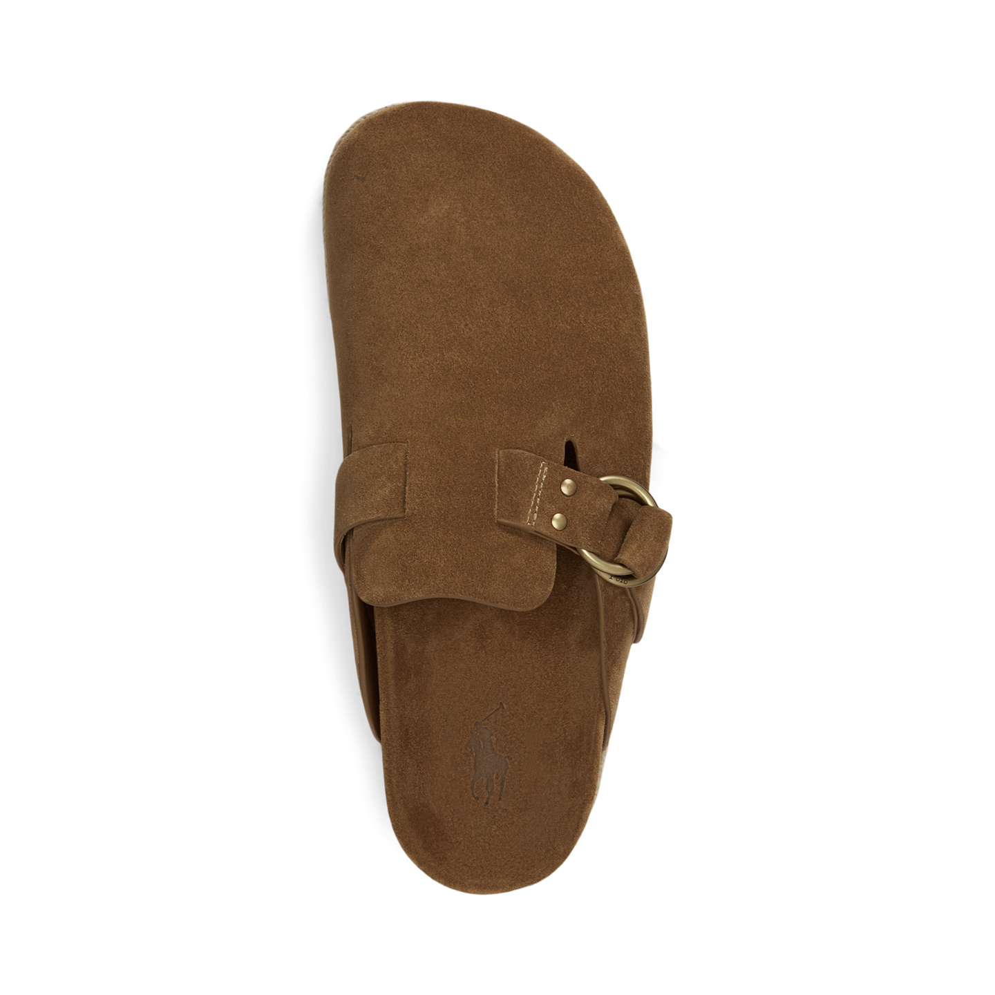 Мужские сандалии Ralph Lauren Turbach Suede Clog Sandal, цвет: Каштановый — фото 3