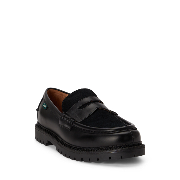 Jett Suede Trim Leather Penny Loafer
