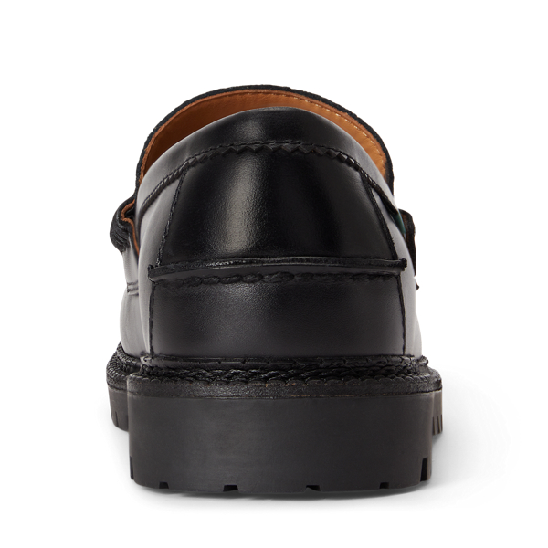 Jett Suede Trim Leather Penny Loafer
