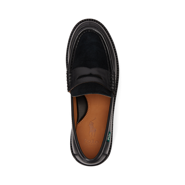 Jett Suede Trim Leather Penny Loafer