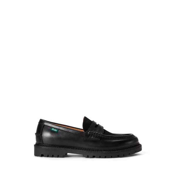 Jett Suede Trim Leather Penny Loafer