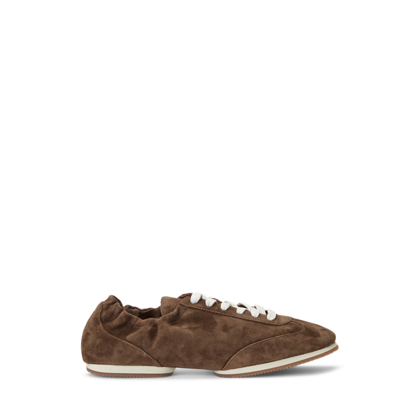 Women s Brown Designer Trainers Ralph Lauren AD