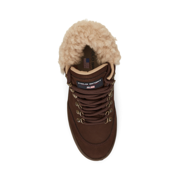 Shearling Trim Suede Hiking Boot for Women Ralph Lauren TN