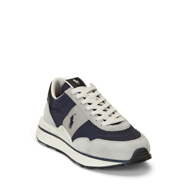 Newport Navy Train 89 Leather & Canvas Sneaker Polo Sport 2