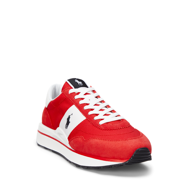 Sneaker Train&nbsp;89 aus Leder und Segeltuch Polo Sport in Rosenblatt 2