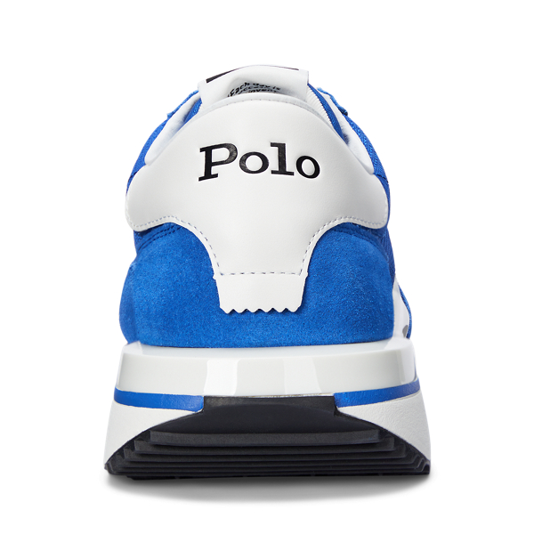 Sneaker Train&nbsp;89 aus Leder und Segeltuch Polo Sport in Saturnblau 3