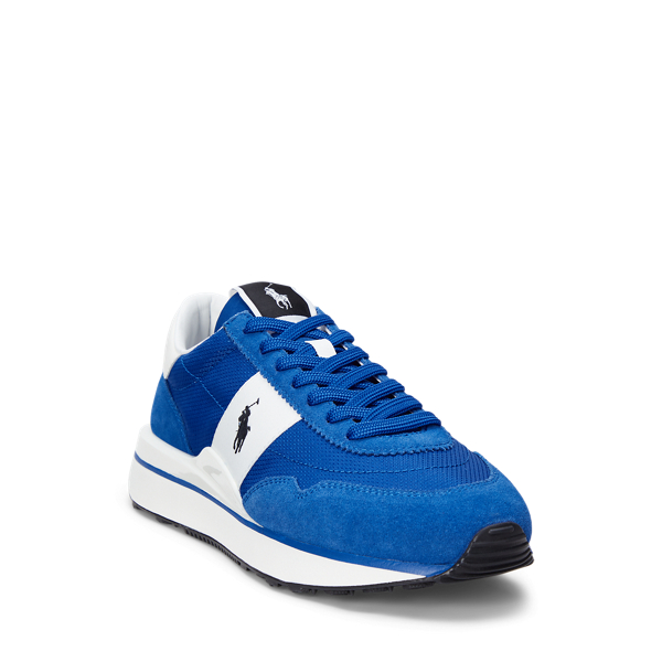 Sneaker Train&nbsp;89 aus Leder und Segeltuch Polo Sport in Saturnblau 6