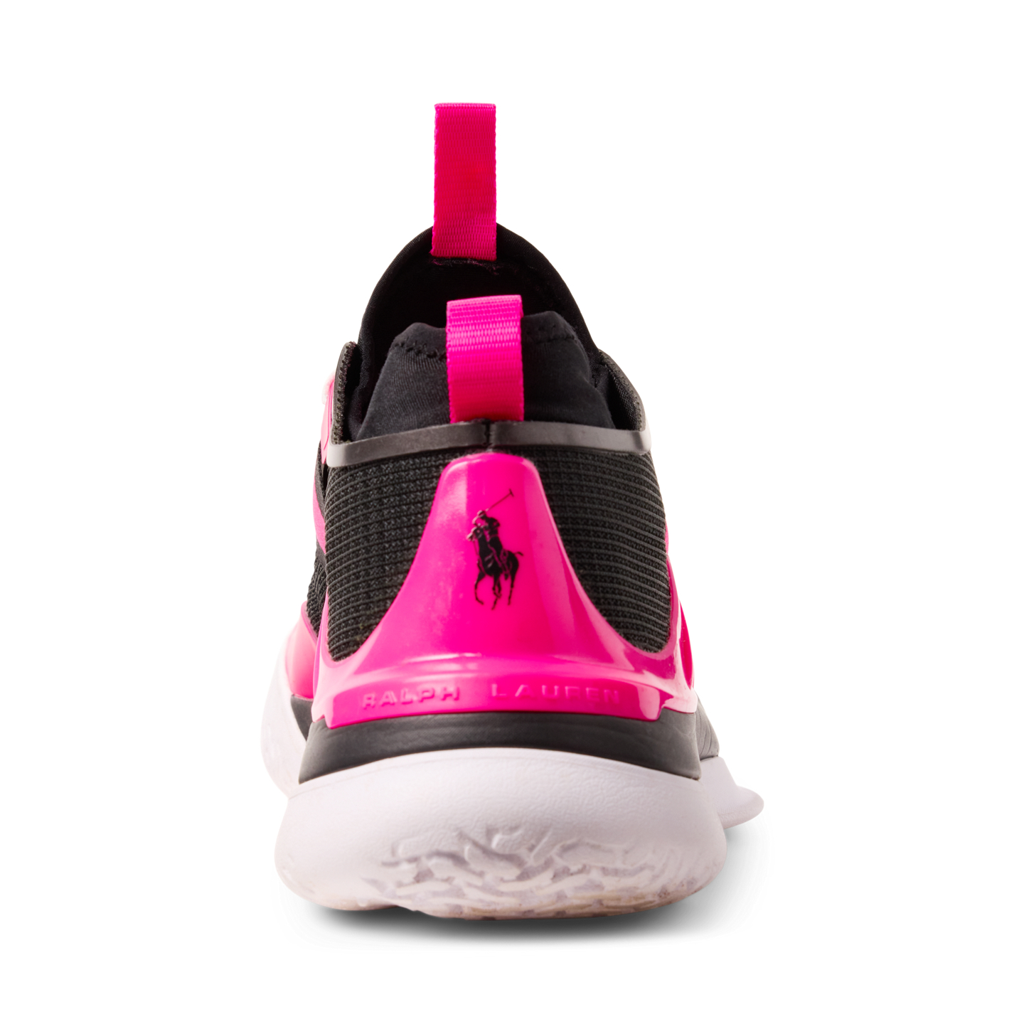 Женские кроссовки Ralph Lauren Pink Pony Tech Court Pro, цвет: Чёрный / Фуксия — фото 2
