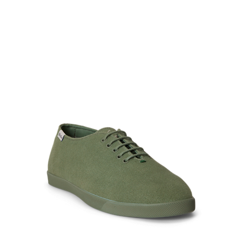 Женские кроссовки Ralph Lauren Cotton Canvas, цвет: Зелёный