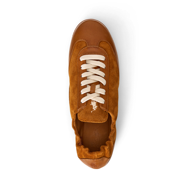 The Leather-Suede Pony Ballerina Sneaker