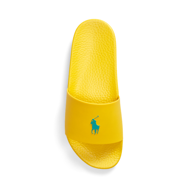 Badesandale mit Big&nbsp;Pony Polo Sport in Kanariengelb 4