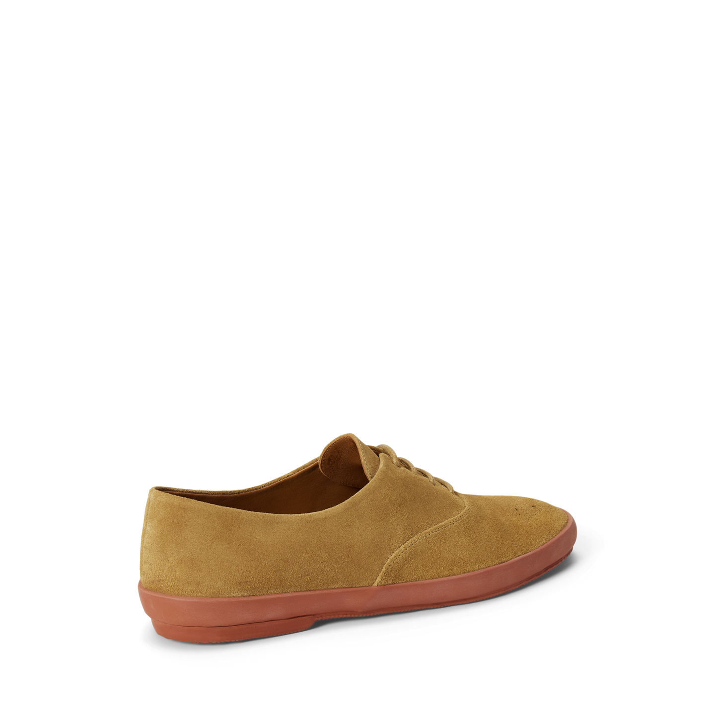 Женские кроссовки Ralph Lauren Suede Low-Top, цвет: Карамельный — фото 2