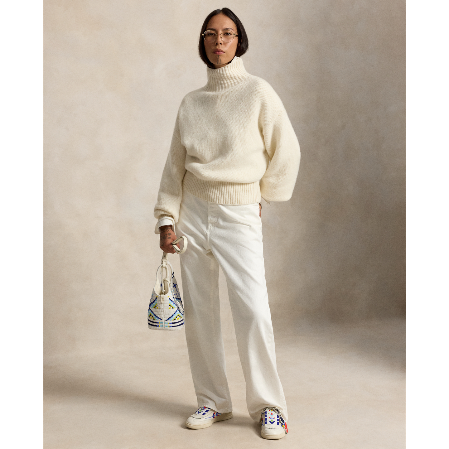 Женские кроссовки Ralph Lauren PRL x TÓPA Rooted Medicine, цвет: Белый разноцветный — фото 5
