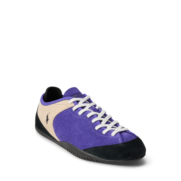 Lib/pnk Snd Paneled Suede Low-Top Sneaker Polo Sport 2