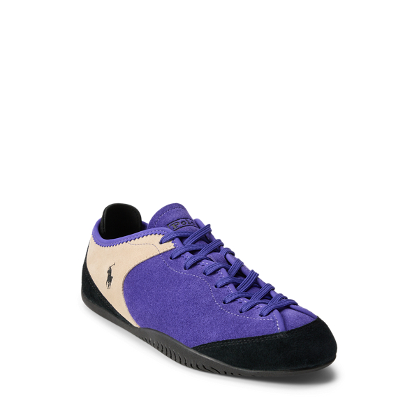 Lib/pnk Snd Paneled Suede Low-Top Sneaker Polo Sport 5