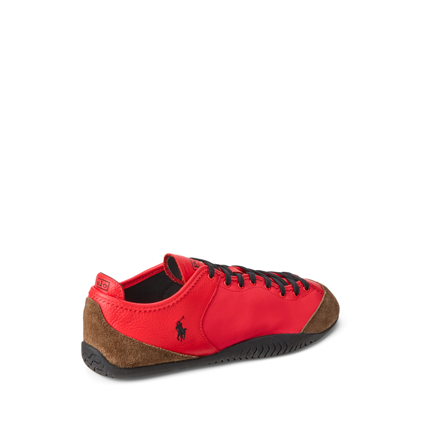 Женские кроссовки Ralph Lauren Paneled Nylon-Suede Low-Top, цвет: Шоколадный — фото 2