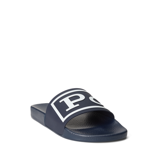 Badesandale mit Logo Polo Ralph Lauren in Navy/white Polo 2