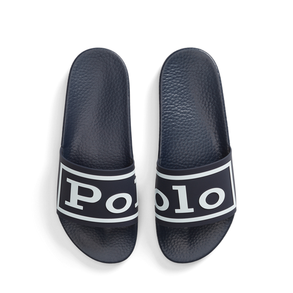 Badesandale mit Logo Polo Ralph Lauren in Navy/white Polo 4