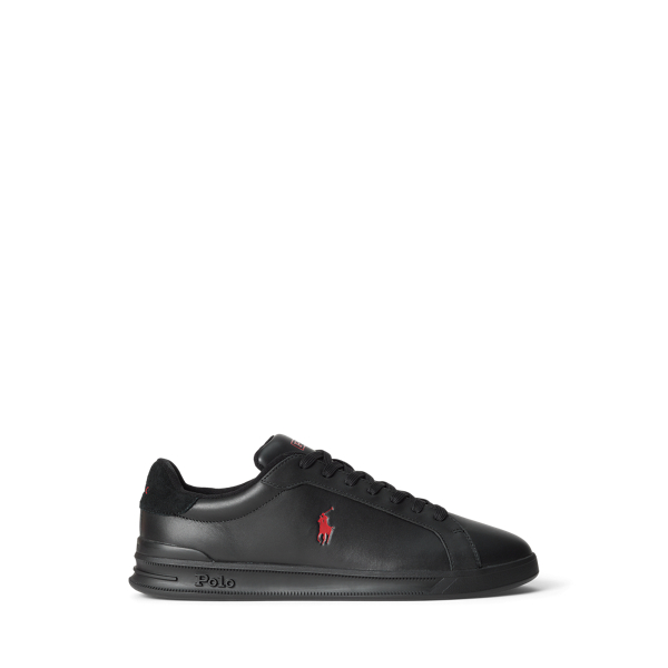 Ralph lauren leather trainers womens on sale