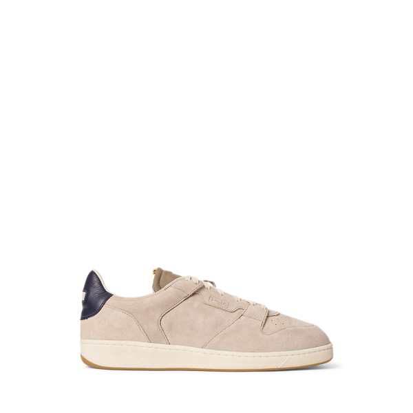 Milkshake/Navy Court Low Suede Sneaker Polo Ralph Lauren 1