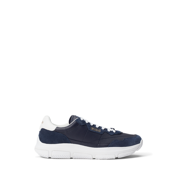 Baskets Spa Racer&nbsp;100 en cuir et daim Polo Sport en 1