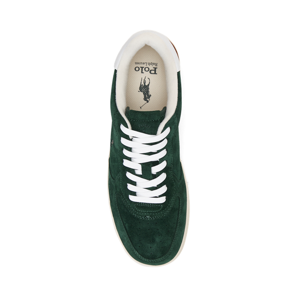 Ralph lauren green trainers hotsell