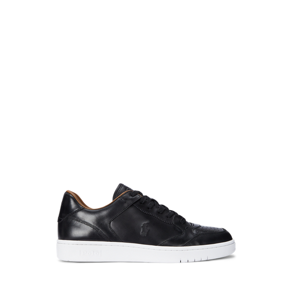 Ralph lauren black velcro trainers on sale