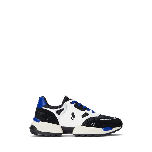 Black/Sapphire Star Jogger Suede & Mesh Sneaker Polo Ralph Lauren 1