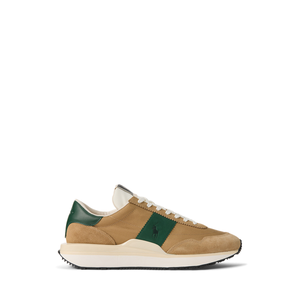 Sneaker Train 89 a pannelli in camoscio Polo Sport in 1