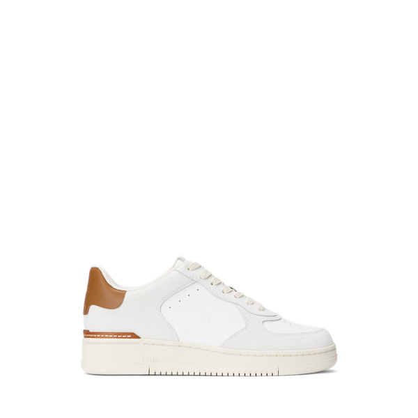 Ralph lauren white mens trainers on sale