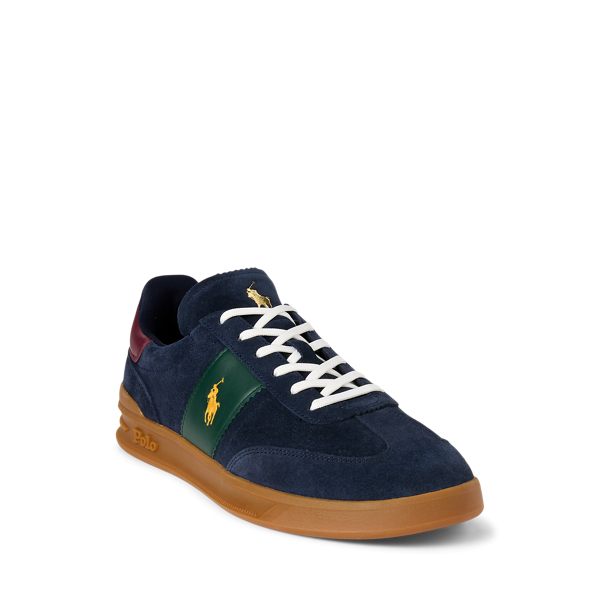 Sneaker Heritage Aera aus Wildleder Polo Ralph Lauren in Navy/Wein/Wald 2
