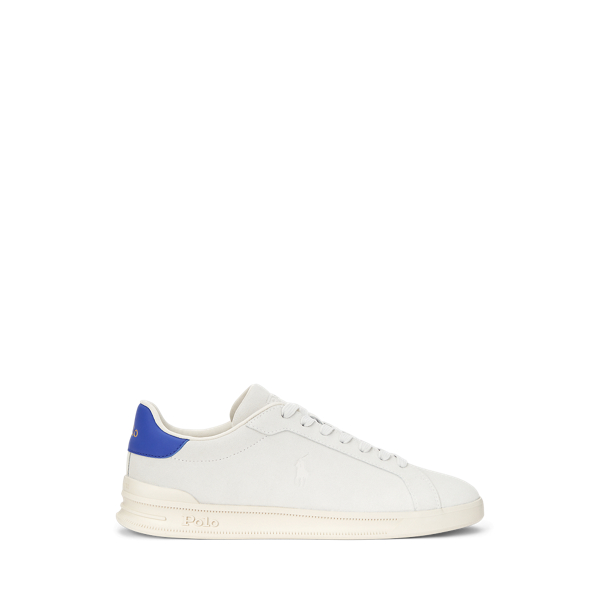 Bianco/Royal Heritage Court II Suede Sneaker Polo Sport 1