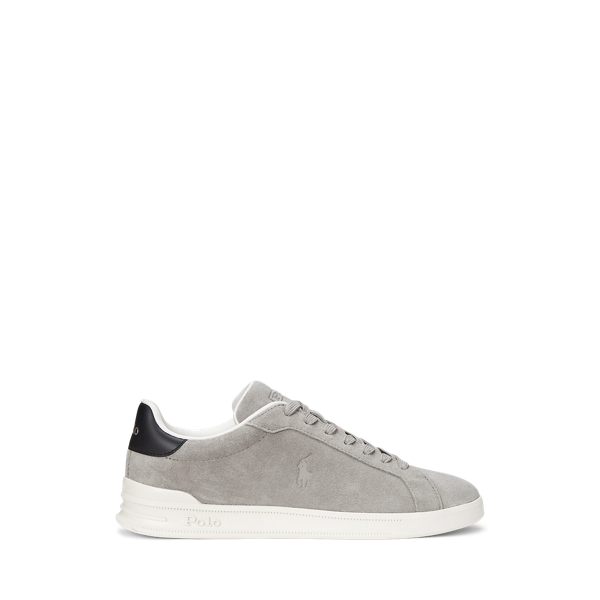 Earth Grey/Black Wildleder-Sneaker Heritage Court II Polo Ralph Lauren 1
