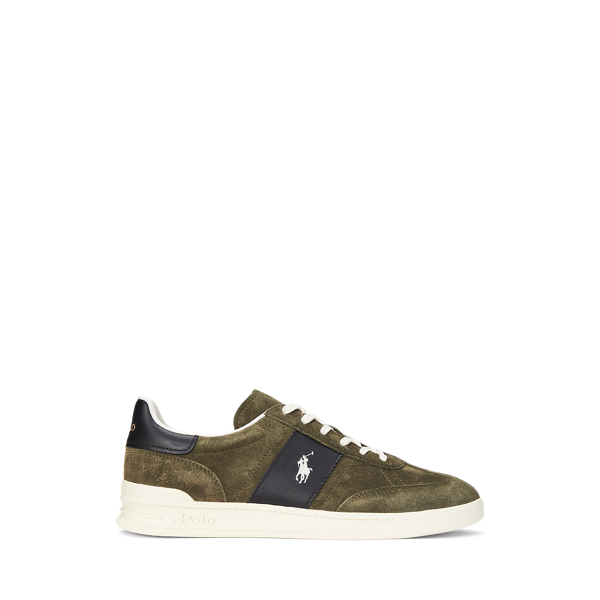 Olive/Black Sneaker Heritage Aera aus Wildleder Polo Sport 1