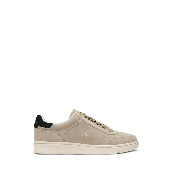 Milkshake/Black Wildledersneaker Court Polo Sport 1