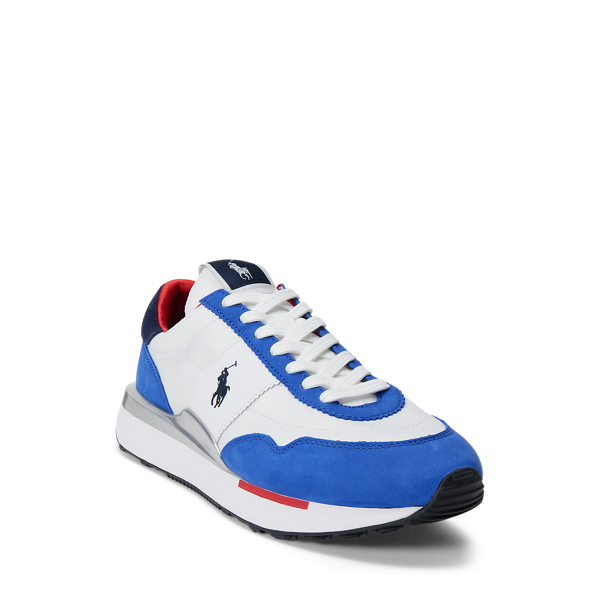 Royal / Red / White Train 89 Nubuck and Oxford Trainer Polo Sport 2