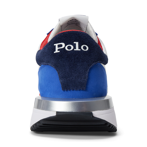 Royal / Red / White Train 89 Nubuck and Oxford Trainer Polo Sport 3