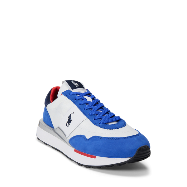 Royal / Red / White Train 89 Nubuck and Oxford Trainer Polo Sport 6