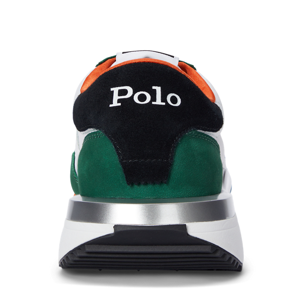 Nubuk-Oxford-Sneaker Train&nbsp;89 Polo Sport in Waldgr&uuml;n/Orange 3