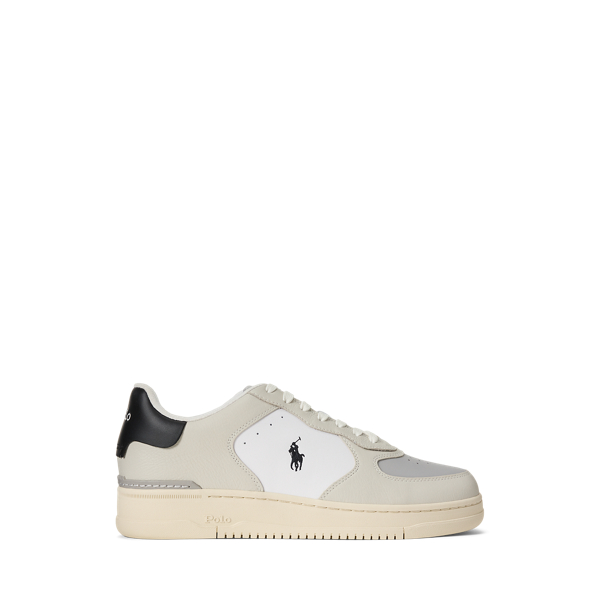 Tonal Bianco Leder-Sneaker Masters Court Polo Ralph Lauren 1