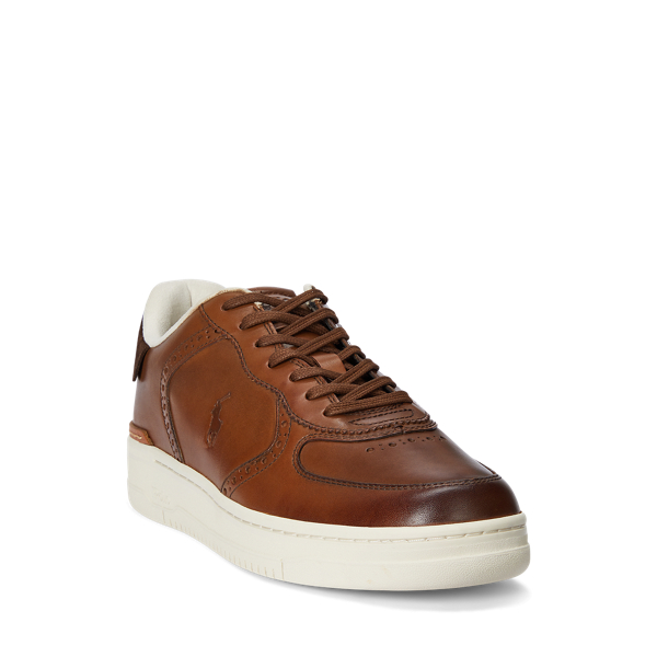 Masters Court Burnished Leather Sneaker