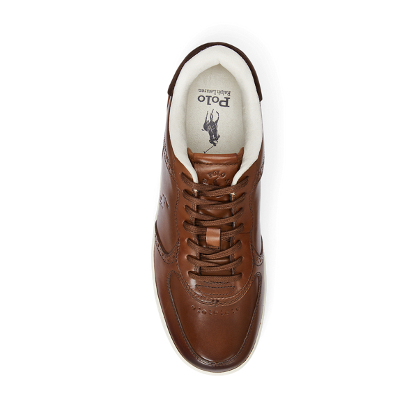 Masters Court Burnished Leather Sneaker
