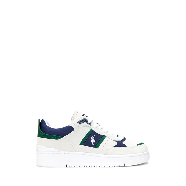 Bianco/Navy/Green Wildleder-Sneaker Masters Sport Polo Sport 1