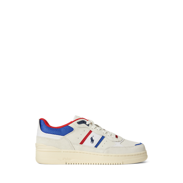 Bianco/Royal/Red Baskets Masters Sport en daim Polo Sport 1